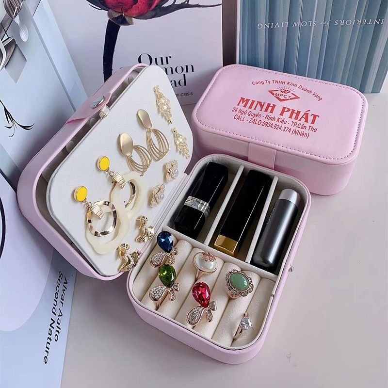 Jewelry Box High-End Packaging Box Wedding Earrings Necklace Ring Jewelry Storage Box Pu Leather Jewelry Box