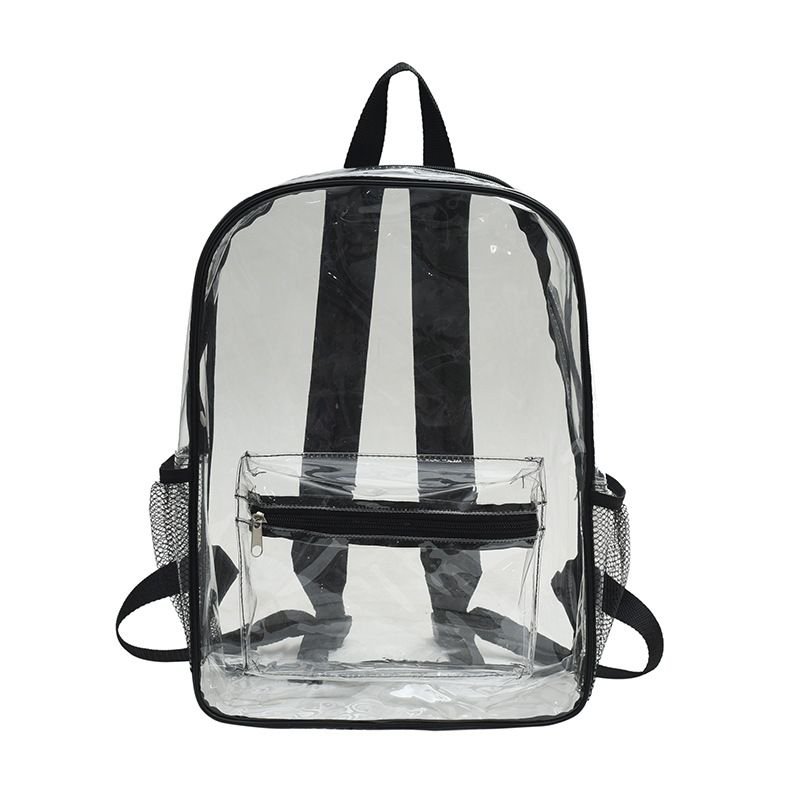 Simple Casual Large Capacity Clear Jelly Backpack