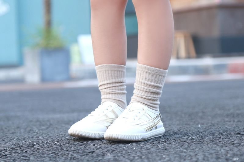 Kids Medium Tube Solid Color Thick Pile Socks