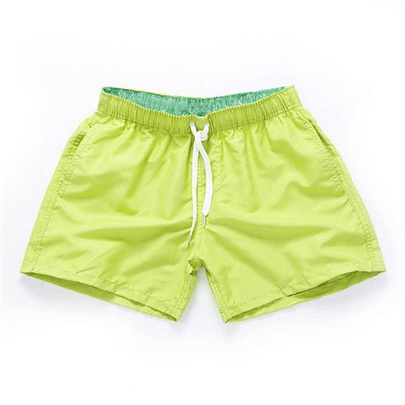 Men Fashion Candy Color Summer Beach Sports Swimwear Shorts