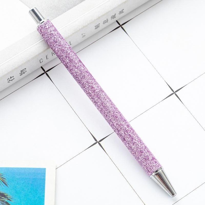 Press The Multicolor Metal Glitter Ball Point Pen