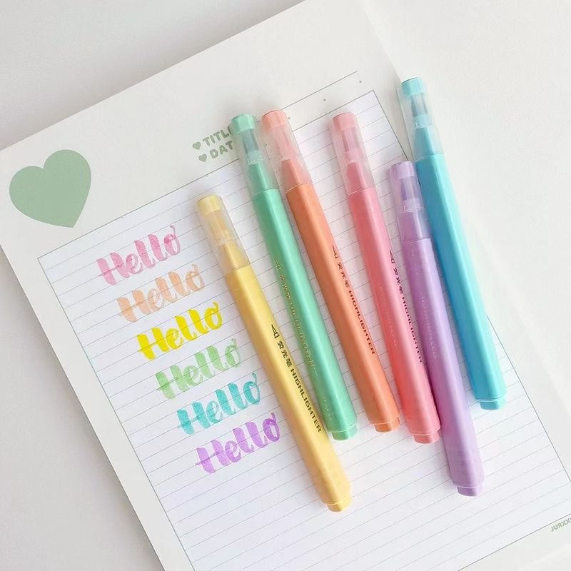 Simple Multicolor Hand Account Mark Key Mark Large Capacity Highlighter