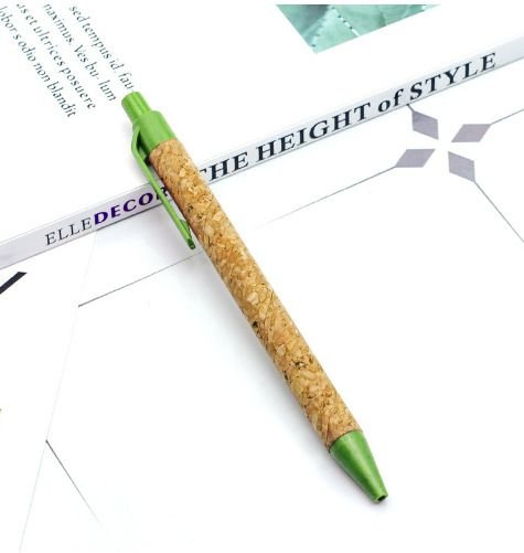 Simple Cork Environmental Protection Wheat Straw Material Ballpoint Pen