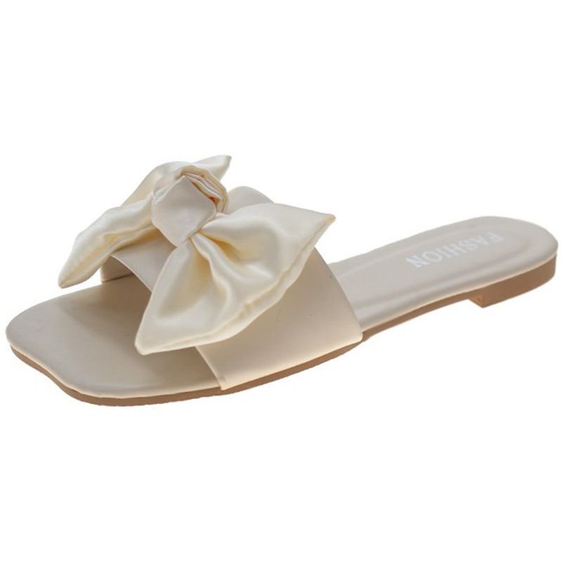 Women Fashion Bow Flat Slippers