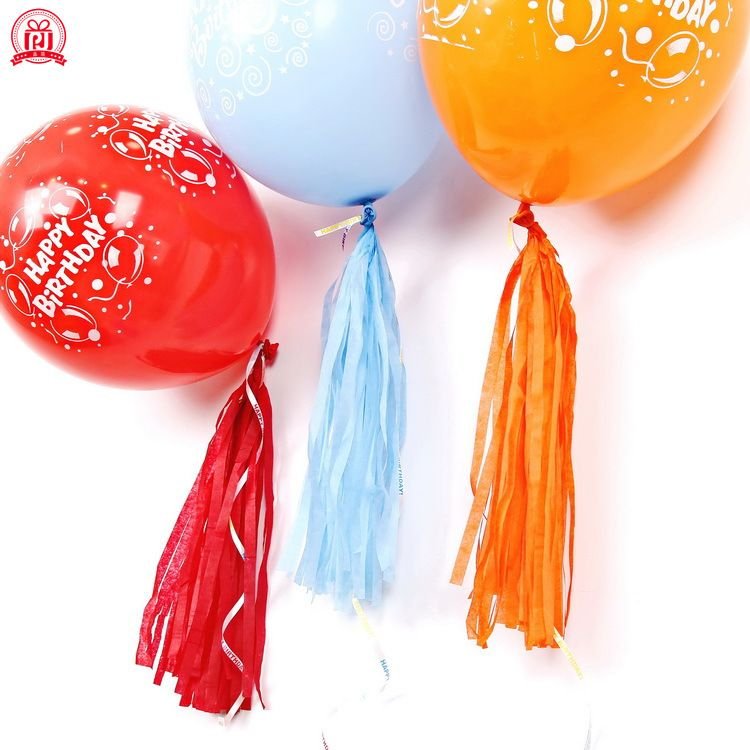 Birthday Party Paper Tassel Pull Banner Wedding Background Layout Ribbon Decoration Supplies