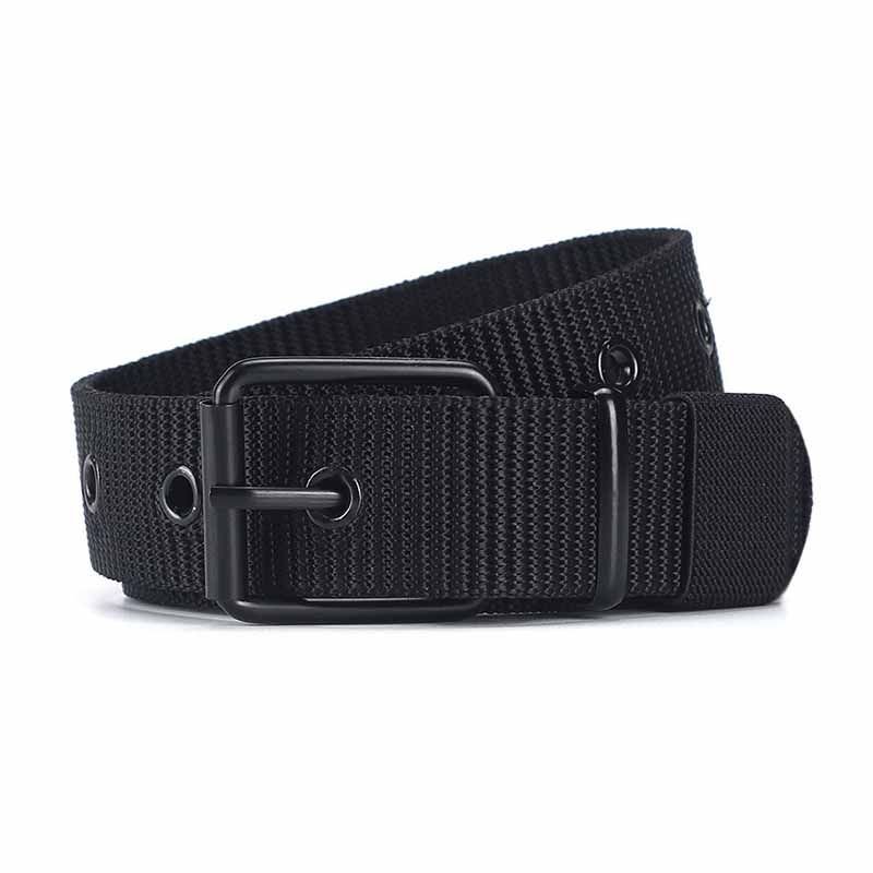 Men Fashion Casual Square Pin Buckle Canvas Belt