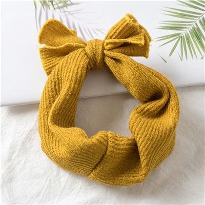 Kids Simple Solid Color Bowknot Elastic Headband