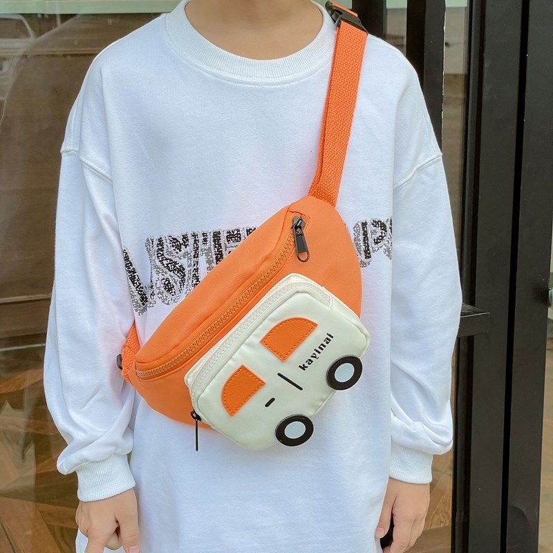 Kids Unisex Fashion Casual Cute Car Waist Chest Bag