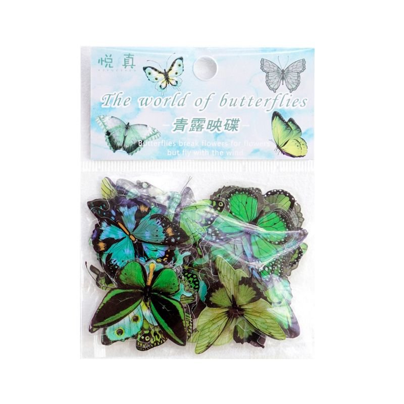 Cartoon Cute Butterfly Waterproof Pet Stickers 40-Bag