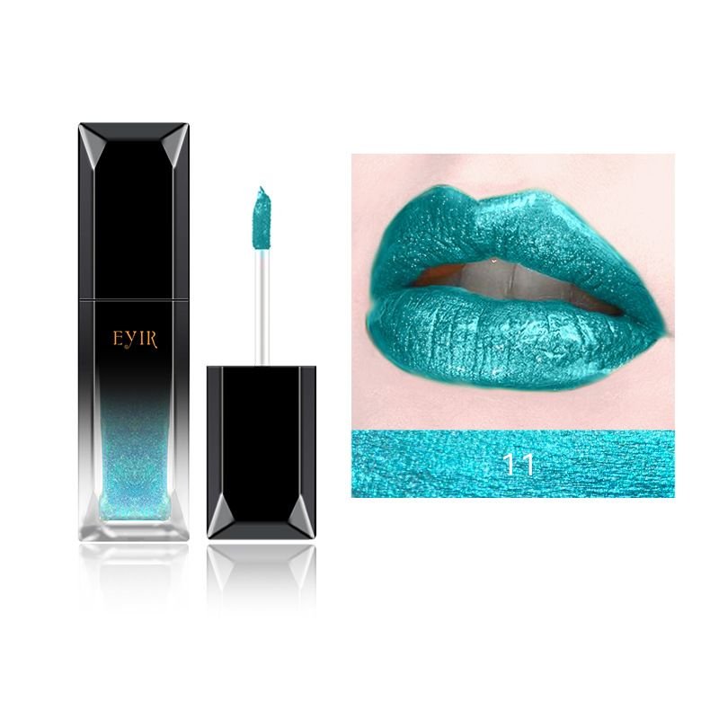 EYIR Women Long-Lasting Easy-To-Color Metallic Pearlescent Liquid Lipstick