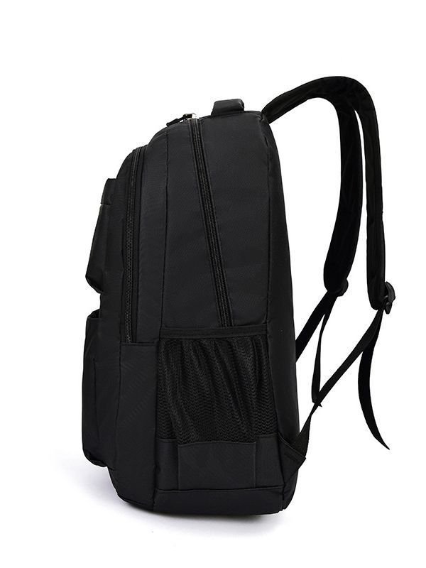 Simple Casual Solid Color Large Capacity Backpack