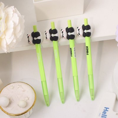 Cartoon Cute Press Panda Mechanical Pencil Gel Pen Student Stationery