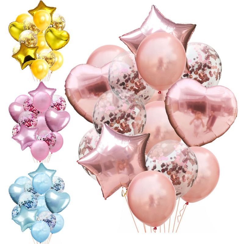 14 Pcs Hot Sale Wedding Party Birthday Decoration Balloons Set