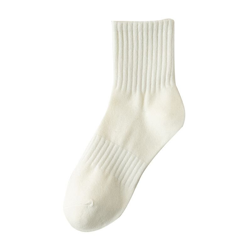 Women Basic Pure Cotton Solid Color Ankle Socks Custom