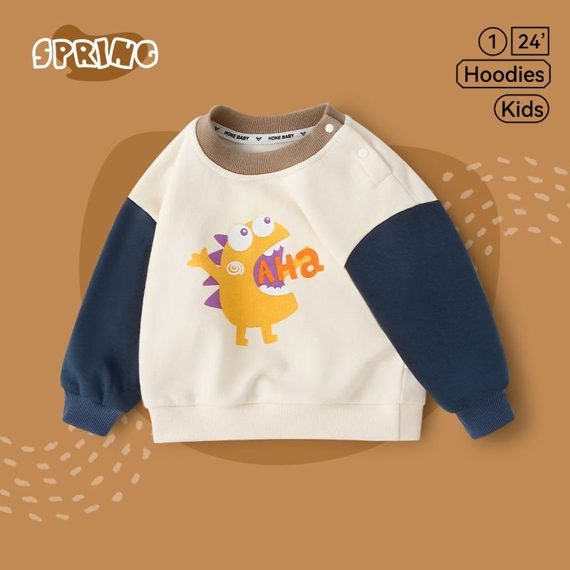 Kids Toddler Boys Girls Spring Autumn Casual Cute Cartoon Print Long Sleeve Sweatshirts