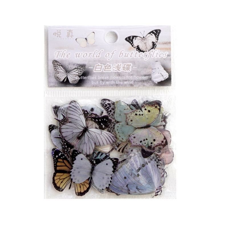 Cartoon Cute Butterfly Waterproof Pet Stickers 40-Bag