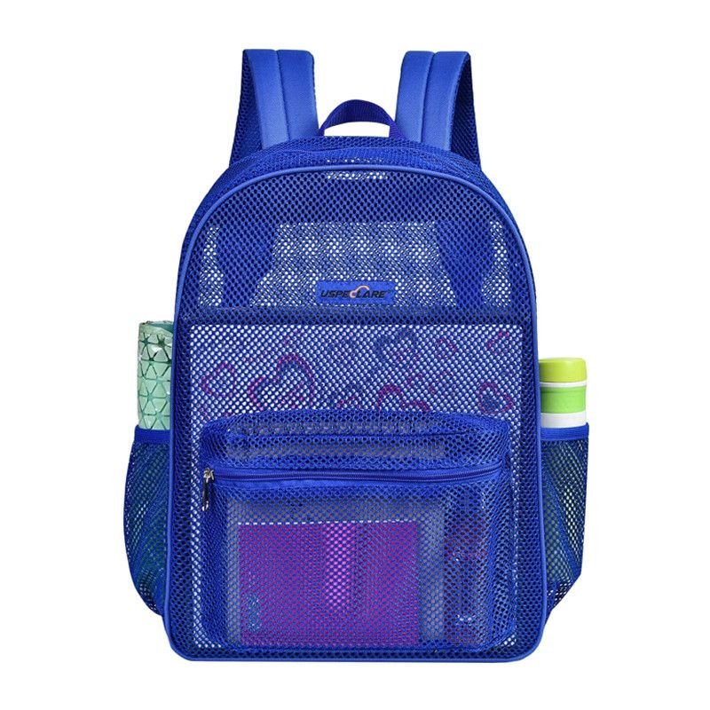 Simple And Fashion Perspective Mesh Large Capacity Backpack