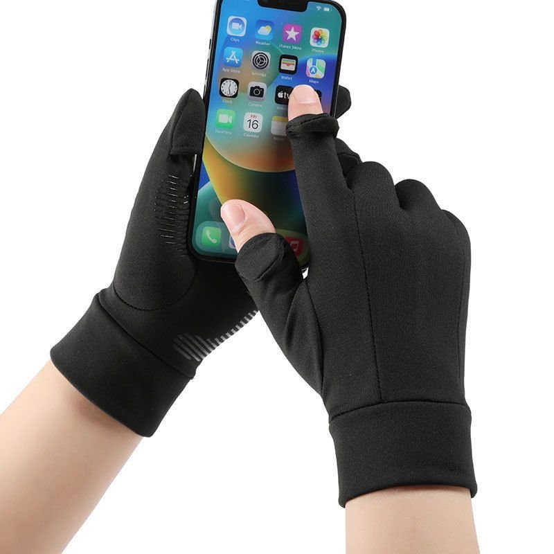 Winter Finger Touch Screen Outdoor Cycling Windproof Anti-Slip Running Mountaineering Warm Cycling Gloves