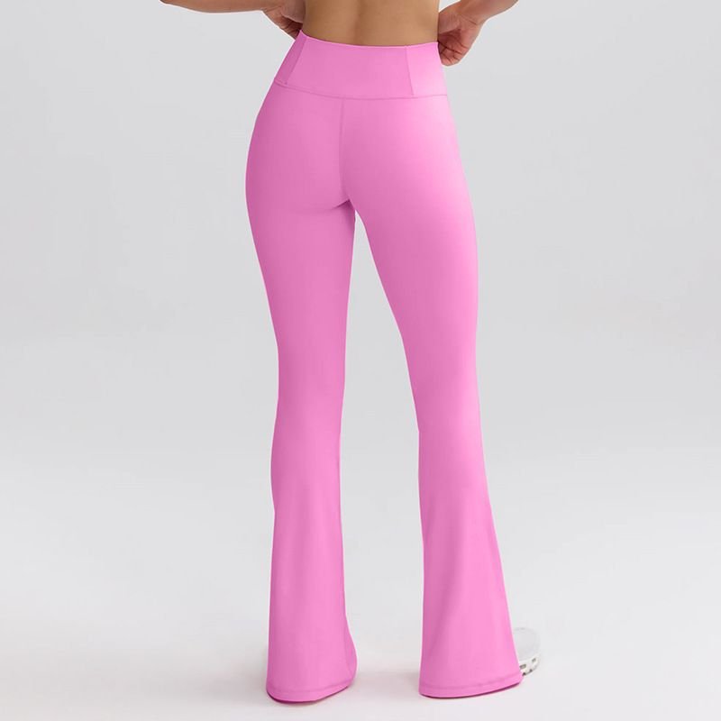 Line Yoga Trousers Flared Pants High Waist Hip Lifting Outdoor Sports Wide Leg Micro Yoga Pants