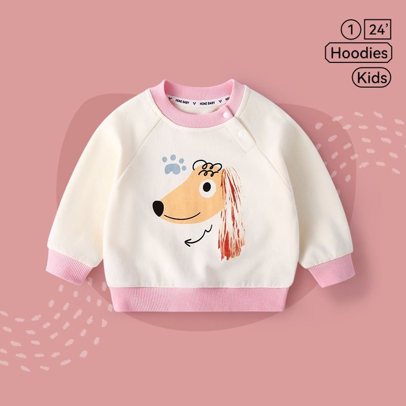 Kids Toddler Boys Girls Spring Autumn Casual Cute Cartoon Print Long Sleeve Sweatshirts