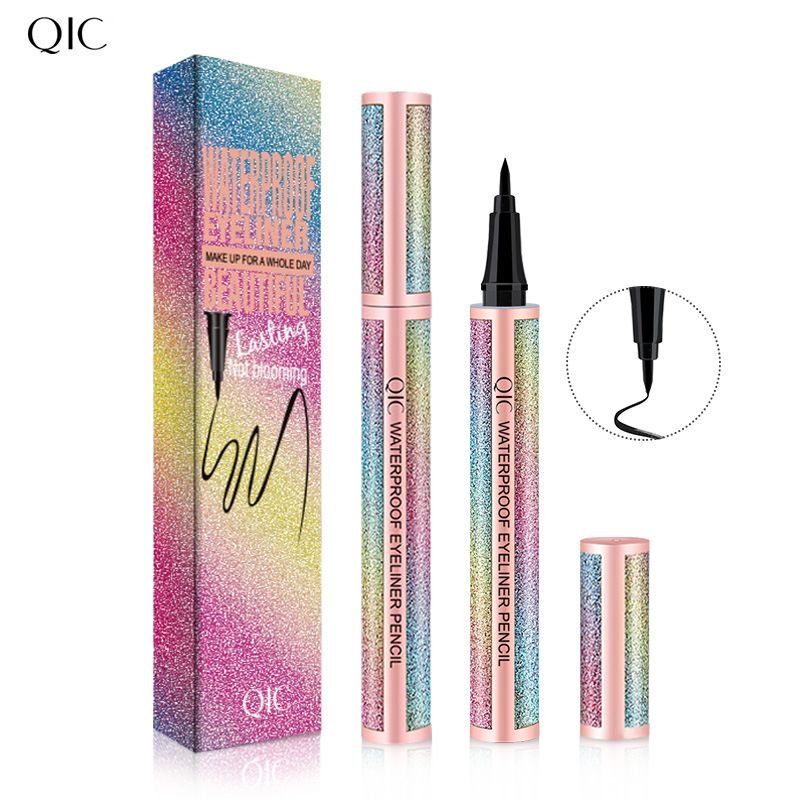 Qic Star Glitter Eyeliner Waterproof Oil-Proof Sweat-Proof Eyeliner Beauty Makeup