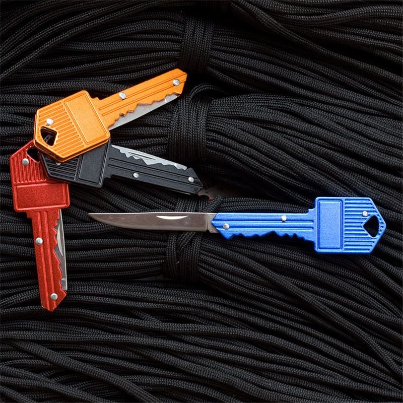 Outdoors Multifunction EDC Key Shape Knife