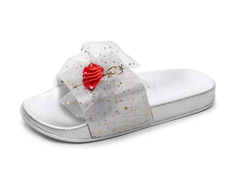 Plus Size Women Fashion Flat Dancing Girls Mesh Flat Slippers