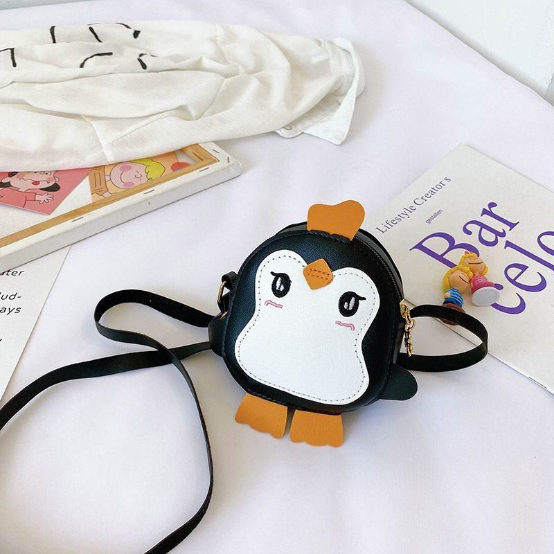 Kids Unisex Casual Cute Cartoon Penguin Mini Crossbody Bag