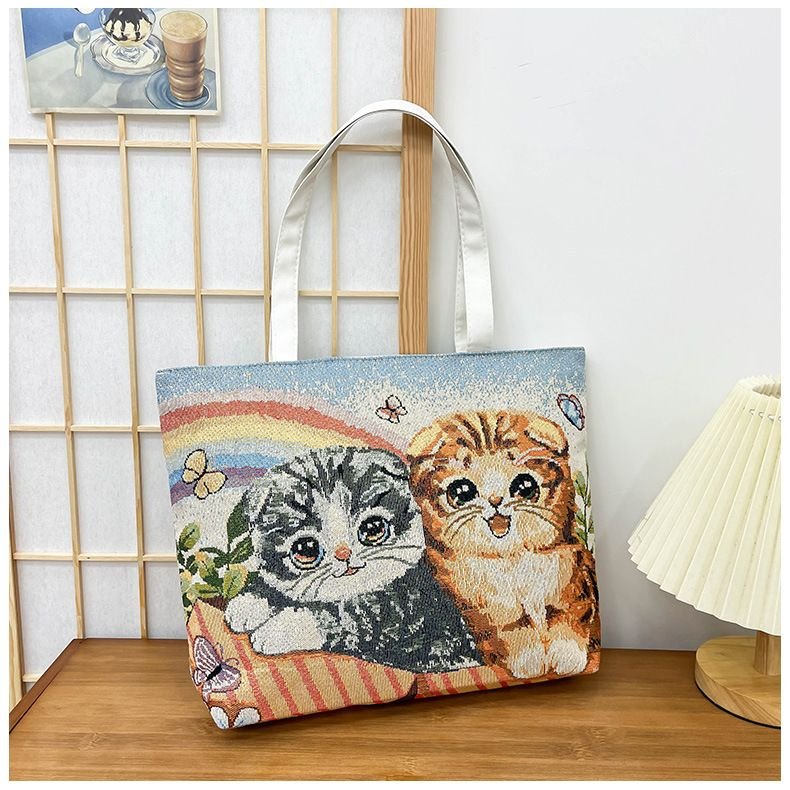 Fashion Cartoon Canvas Tote Bag