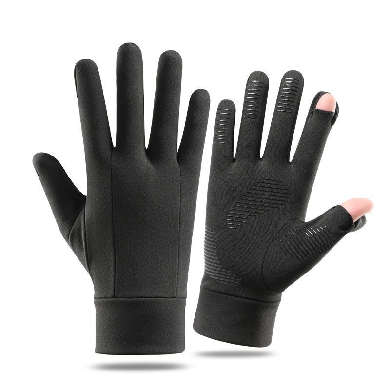 Winter Finger Touch Screen Outdoor Cycling Windproof Anti-Slip Running Mountaineering Warm Cycling Gloves