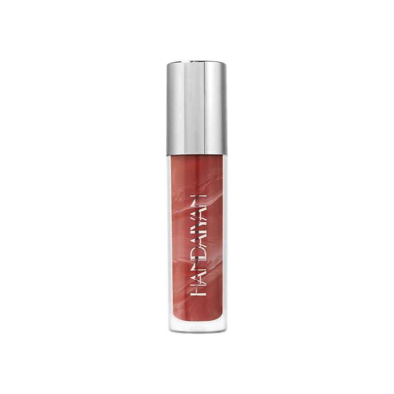 Handaiyan Women Simple Marble Mirror Moisturizing Lip Glaze