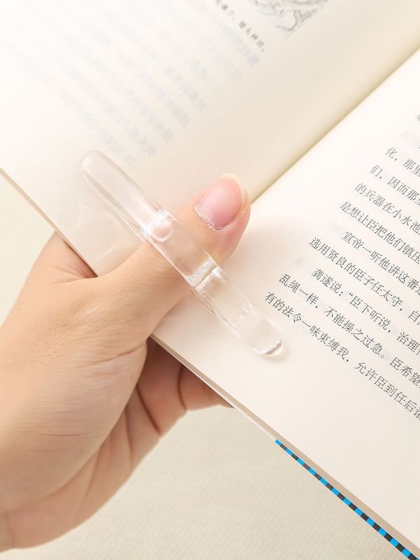 Sheintemu Thumb Book Support Acrylic Press Bookmark Press Book Reading Aid