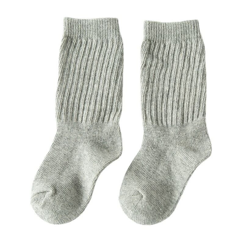 Kids Medium Tube Solid Color Thick Pile Socks