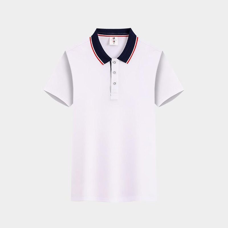 Unisex Color Matching Lapel Advertising Logo Custom Polo Shirt