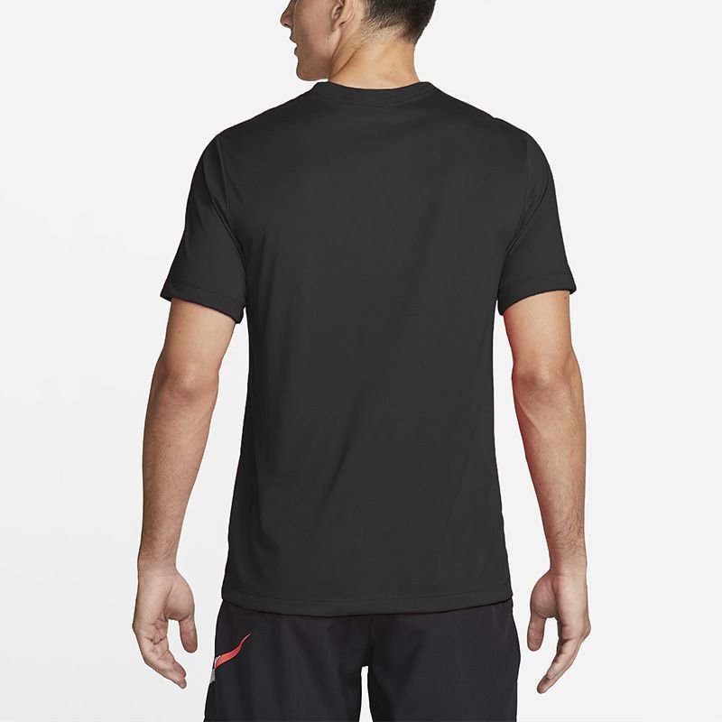 Men Casual Basic Solid Color Quick Drying Short Sleeve Round Neck Sports T-Shirt