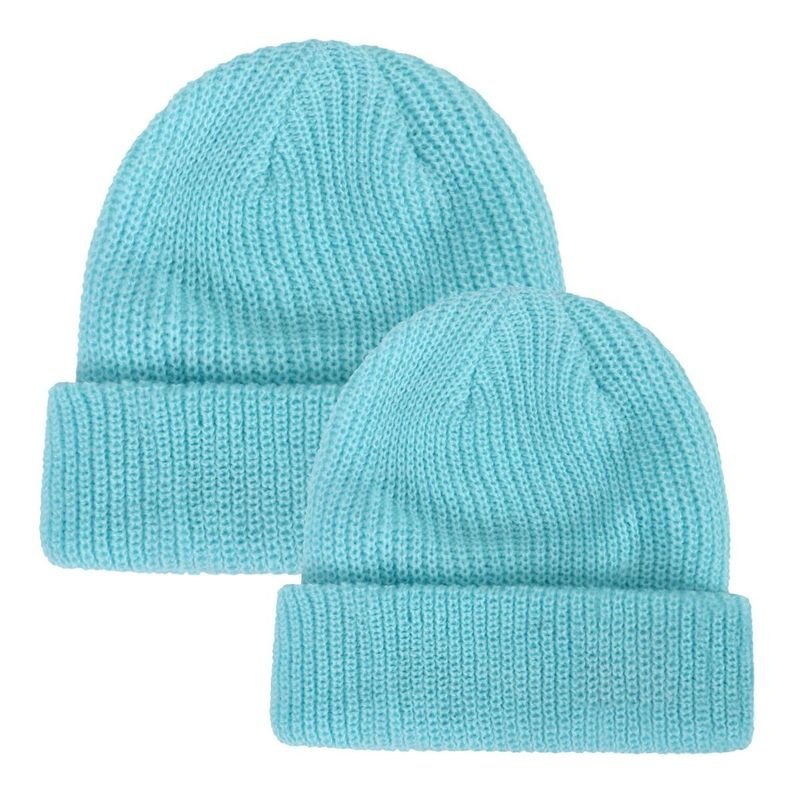 Autumn Winter Fashion Solid Color Knitted Parent-Child Wool Hat