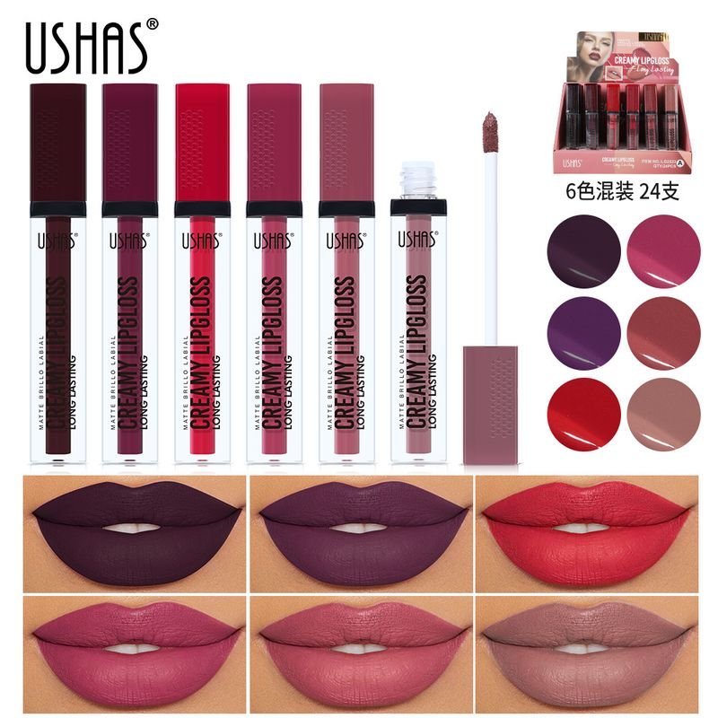 Ushas Women Simple Natural Matte Matte Long-Lasting Lipstick