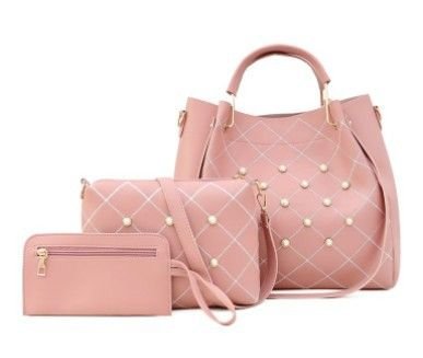 Women Fashion Large-Capacity Handbag Three-Piece Set