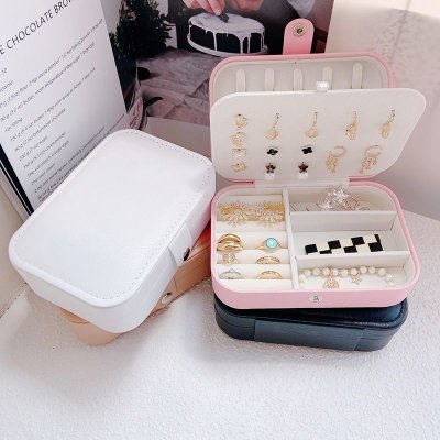 Jewelry Box High-End Packaging Box Wedding Earrings Necklace Ring Jewelry Storage Box Pu Leather Jewelry Box