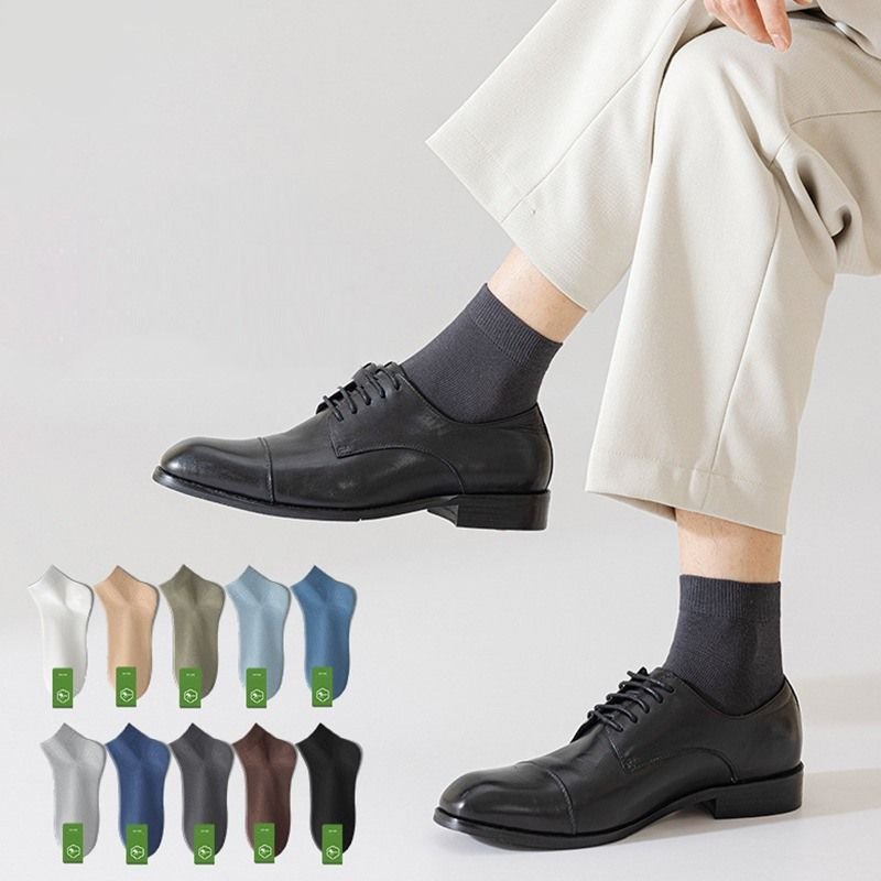 Men Spring And Autumn Cotton Sweat-Absorbent Breathable Ankle Socks Custom