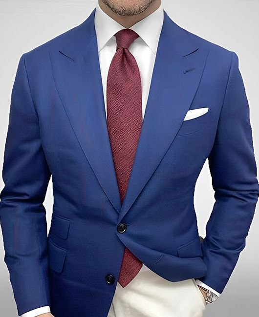 Men Fashion Casual Party Stripe Print Long Sleeve Lapel Suit