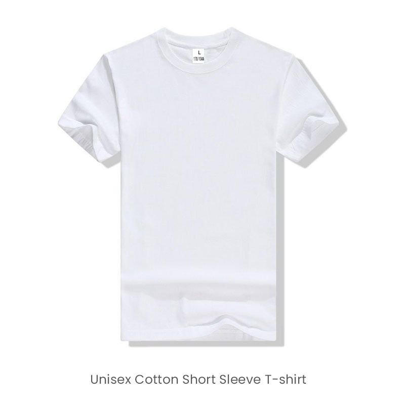 Unisex Cotton Crew Neck Short Sleeve T-Shirt Advertising Clothing Logo Custom