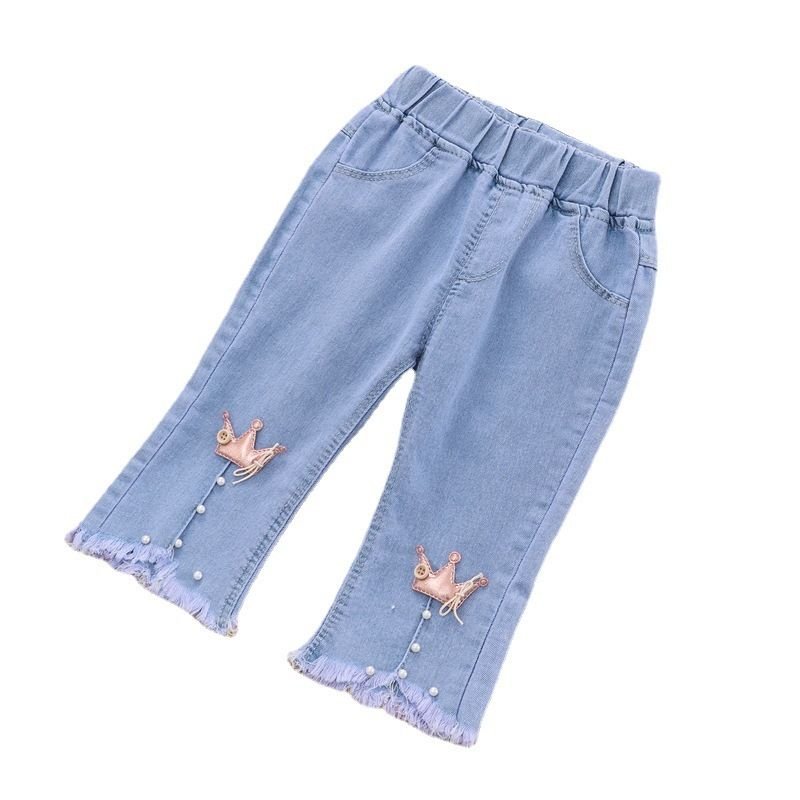 Toddlers Newborn Baby Girls Casual Denim Jeans Pants