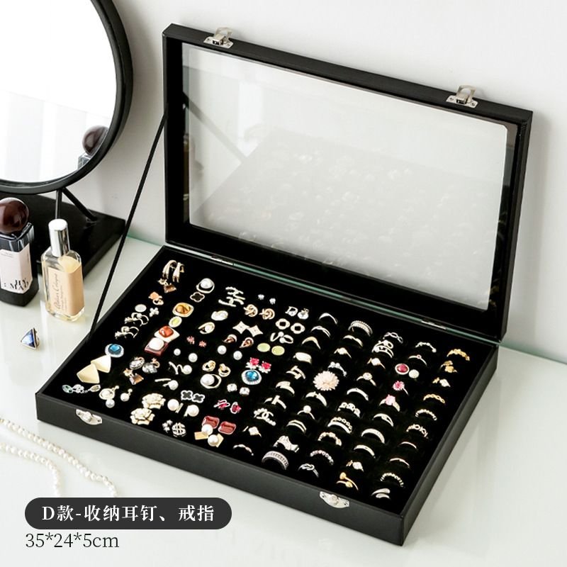 Fashion Divider Jewelry With Lid Display Tray