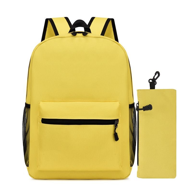 Simple Solid Color Large Capacity Backpack