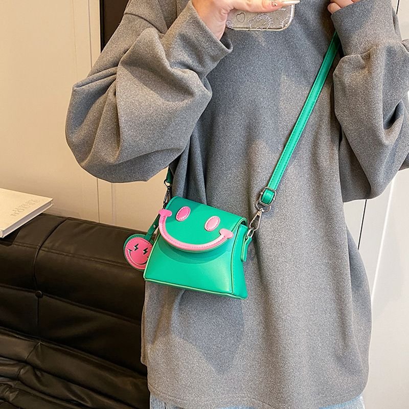 Kids Girls Fashion Casual Smiley Crossbody Bag