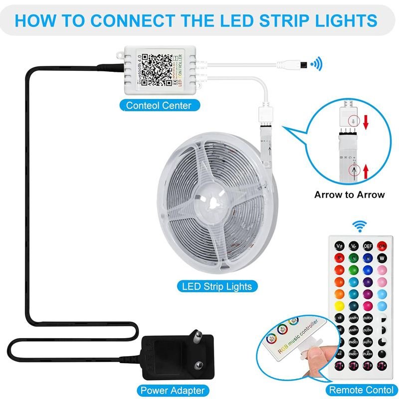 15M Bluetooth Music Atmosphere LED Strip Light