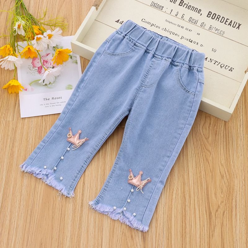 Toddlers Newborn Baby Girls Casual Denim Jeans Pants