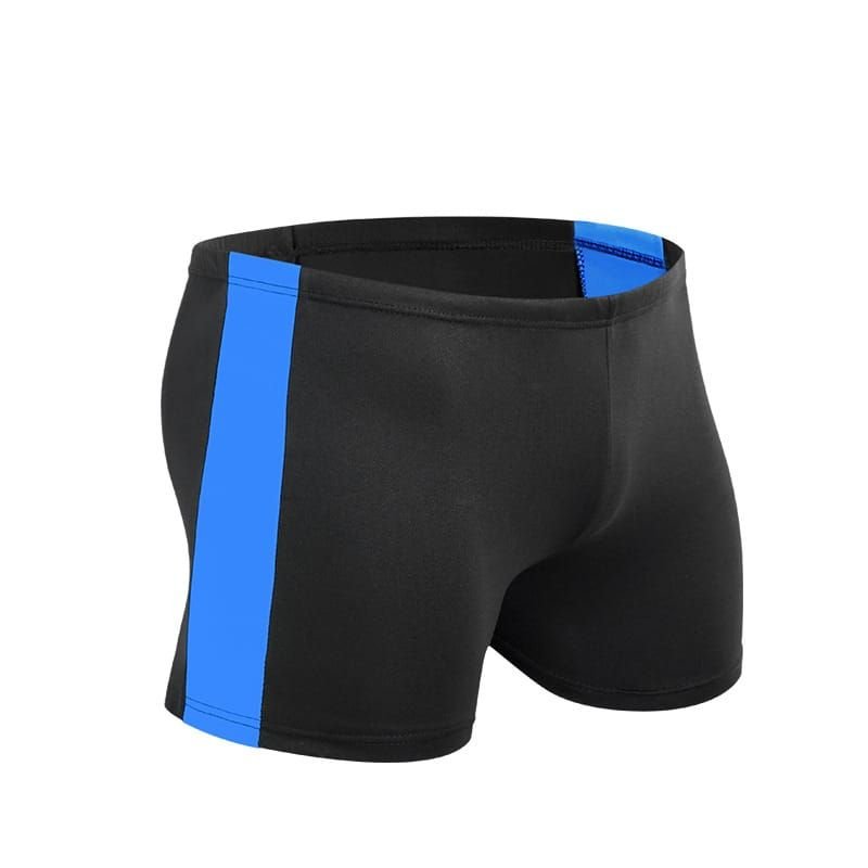 Men Fashion Plus Size Contrast Color Swimming Shorts