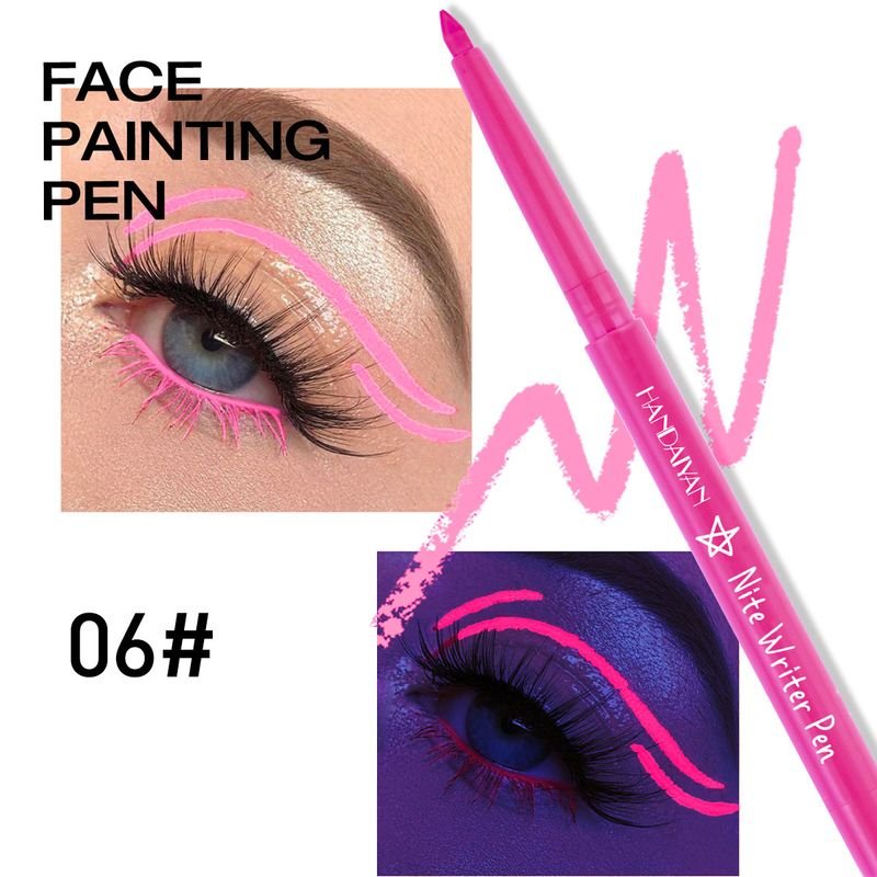 Handaiyan Women Natural Non-Blooming Multicolor UV Fluorescent Eyeliner